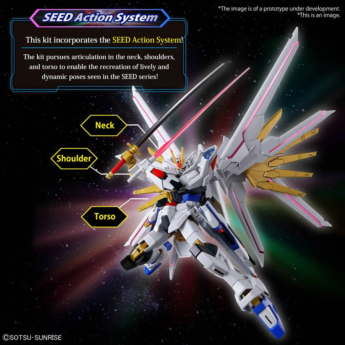 Mobile Suit Gundam Seed Freedom Mighty Strike Freedom Gundam High Grade 1:144 Scale Model Kit