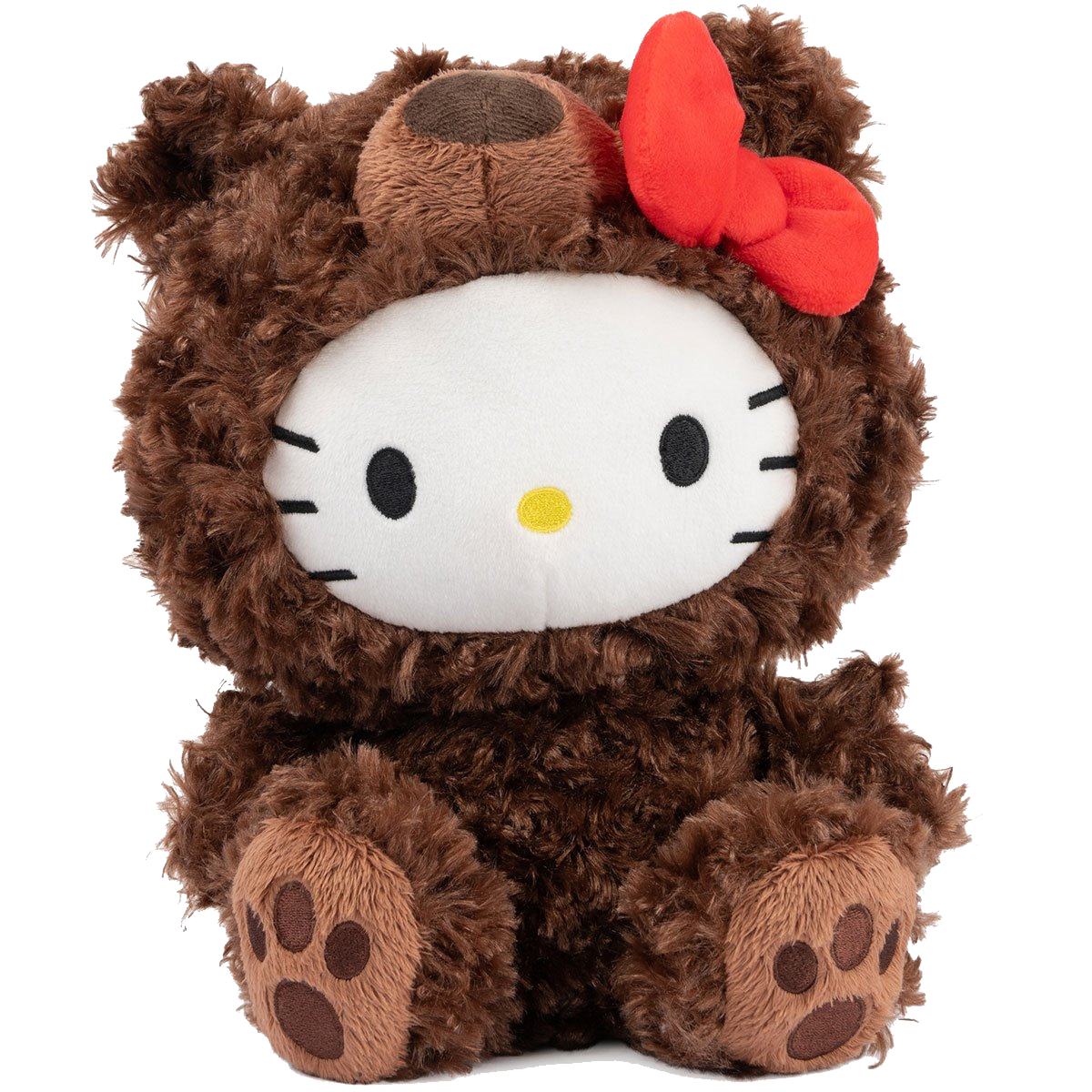 Sanrio Hello Kitty Philbin Brown Teddy Bear 10-Inch Premium Stuffed Animal Plus