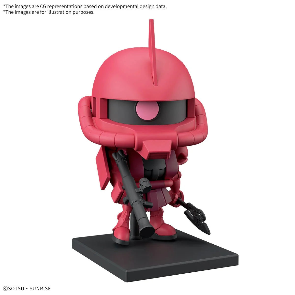 Mobile Suit Gundam CharZaku-kun DX Set with Runner Version Recreation Parts 1:1 Scale Model Kit