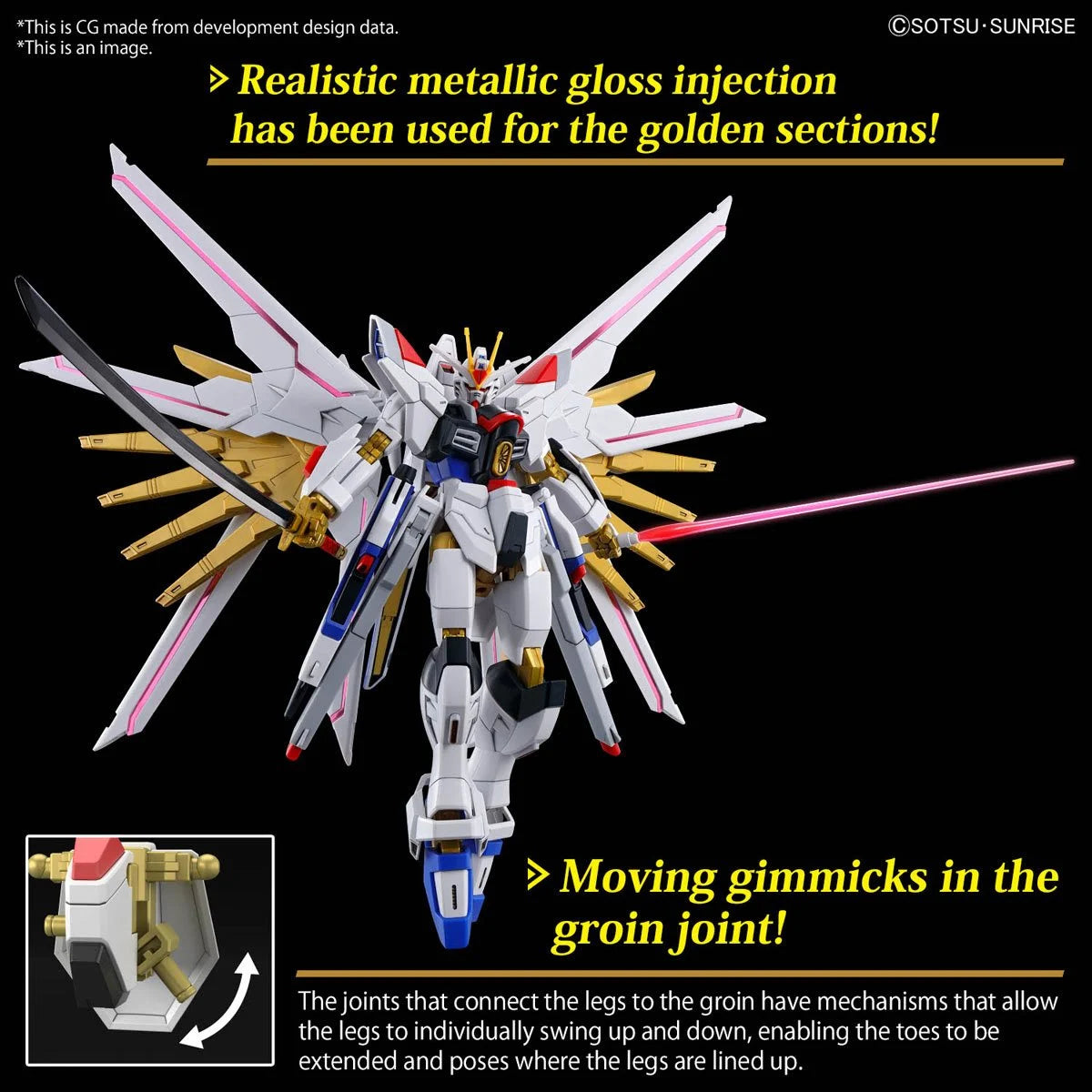 Mobile Suit Gundam Seed Freedom Mighty Strike Freedom Gundam High Grade 1:144 Scale Model Kit