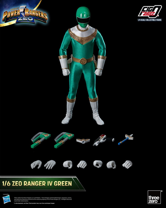 Power Rangers Zeo Green Zeo Ranger IV FigZero 1:6 Scale Action Figure