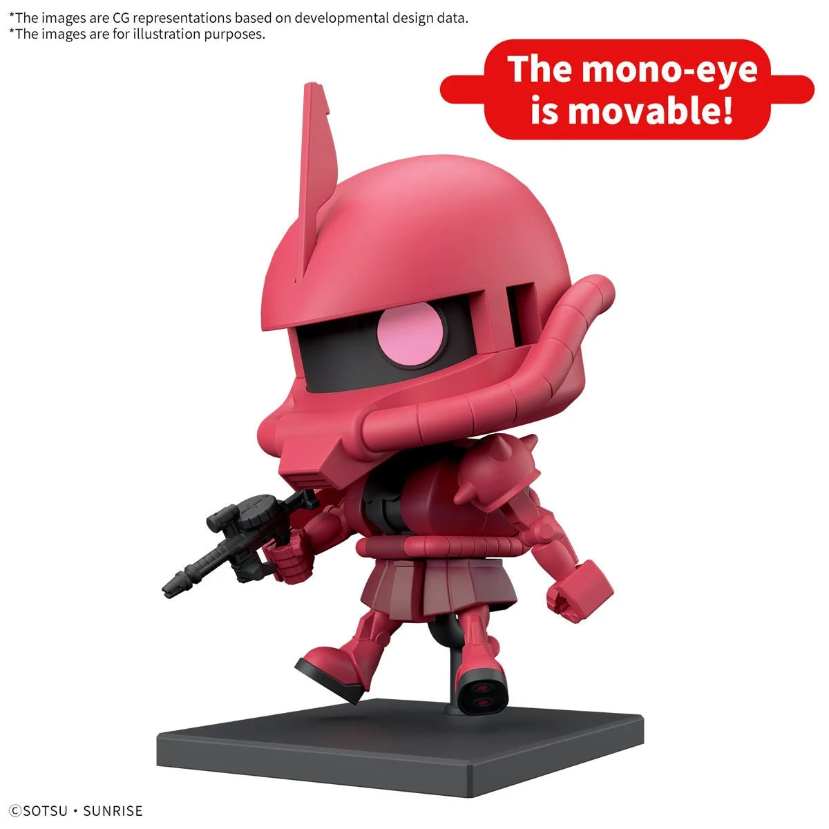 Mobile Suit Gundam CharZaku-kun DX Set with Runner Version Recreation Parts 1:1 Scale Model Kit