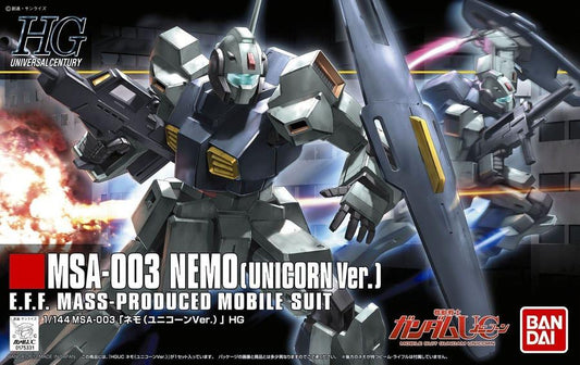 Mobile Suit Gundam Unicorn Nemo High Grade 1:144 Scale Model Kit
