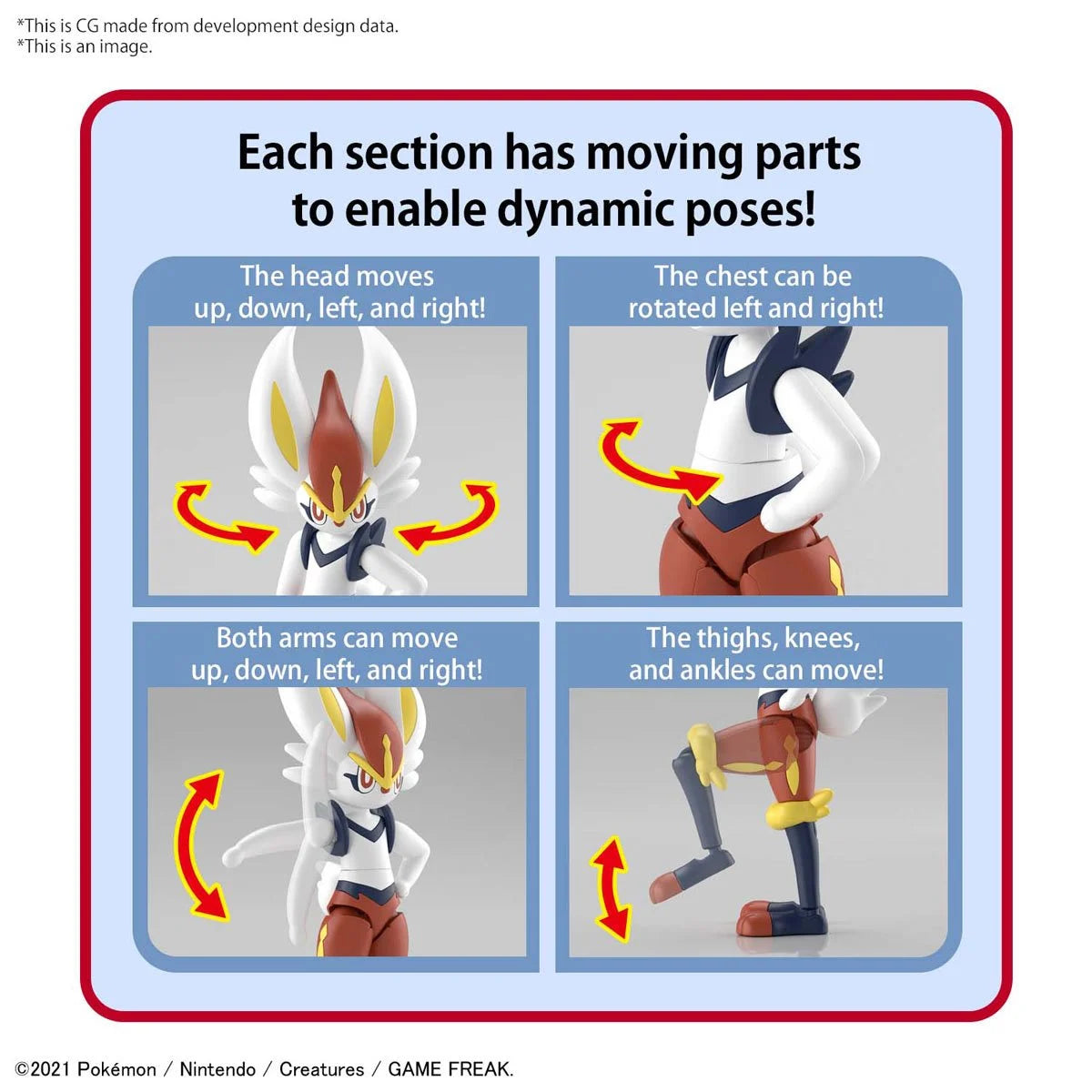 Pokemon Cinderace Model Kit