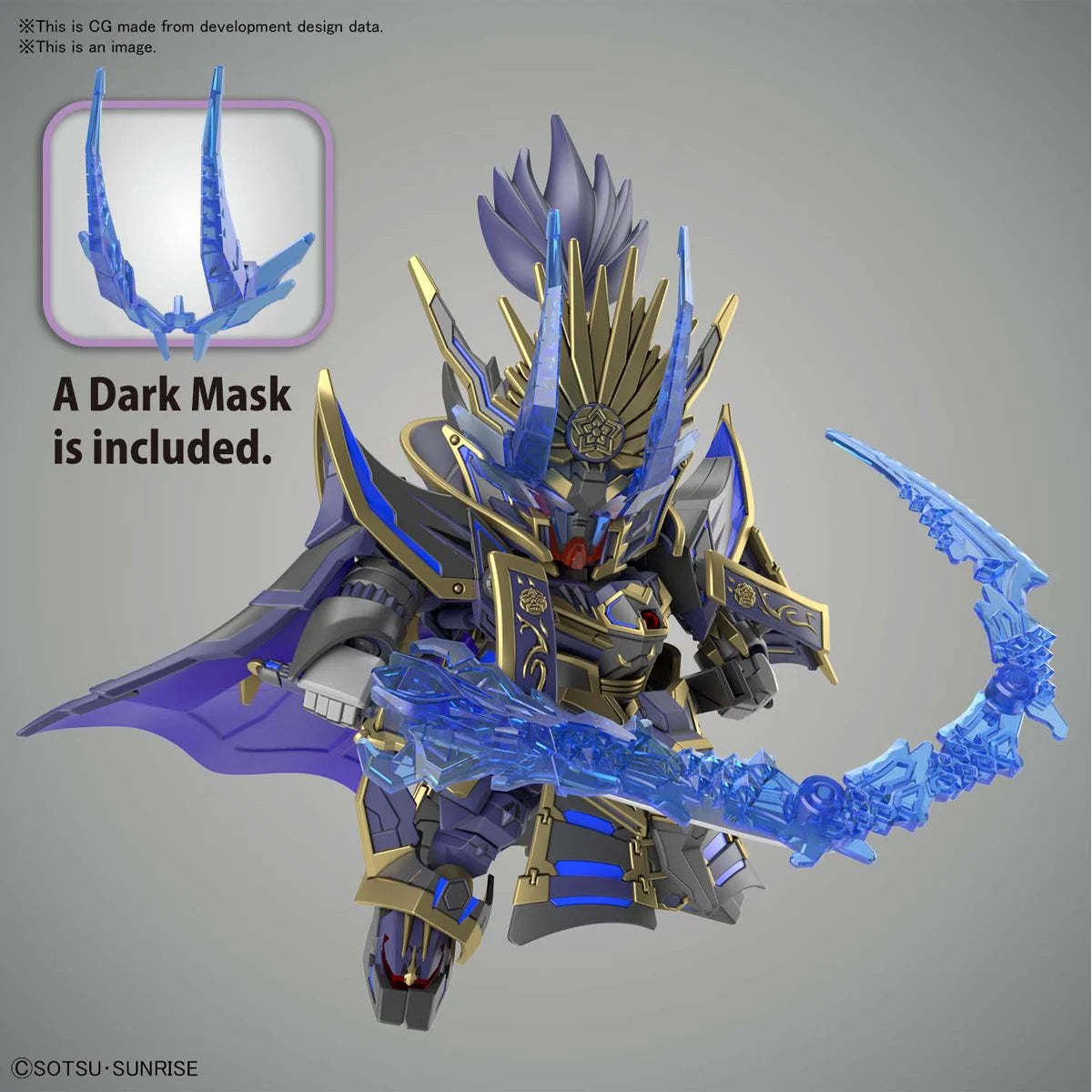SD Gundam World Heroes Nobunaga Gundam Epyon Dark Mask Version Model Kit