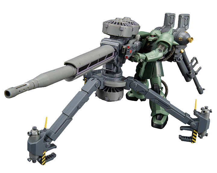Mobile Suit Gundam Thunderbolt Zaku II and Big Gun Set (Anime Version) High Grade 1:144 Scale Model Kit
