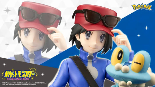 Pokemon Calem with Froakie ArtFX J 1:8 Scale Statue