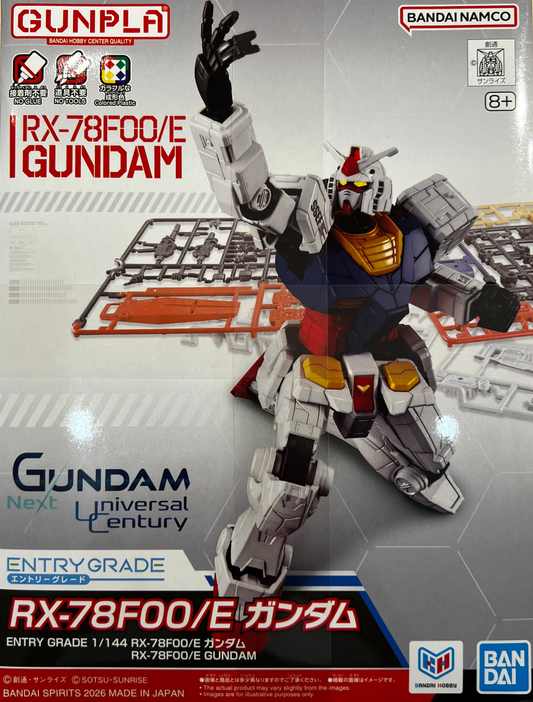 Gundam: Next Universal Century RX-78F00/E Gundam Entry Grade 1:144 Scale Model Kit