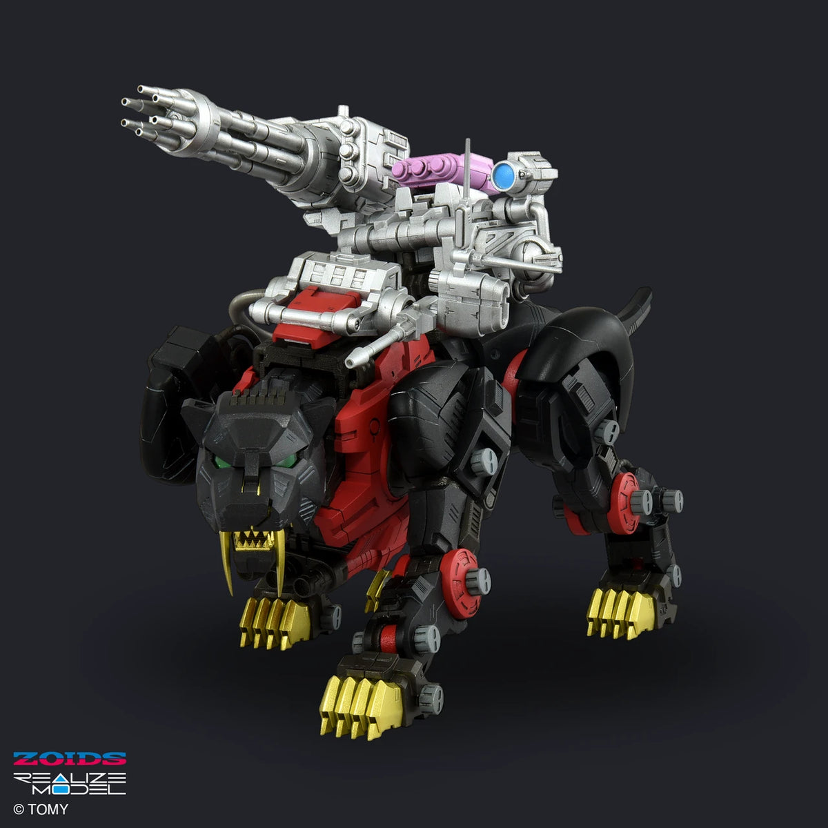 Zoids RMZ-006 Saber Tiger Schwarz Special Version Realize Model 1:100 Scale Model Kit