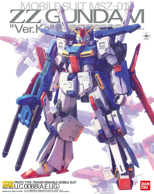 Mobile Suit Gundam ZZ Gundam Ver. Ka Master Grade 1:100 Scale Model Kit