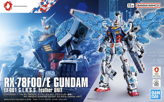 EXPO2025 RX-78F00/E Gundam (EX-001 Glass Feather) 1:144 Scale Model Kit