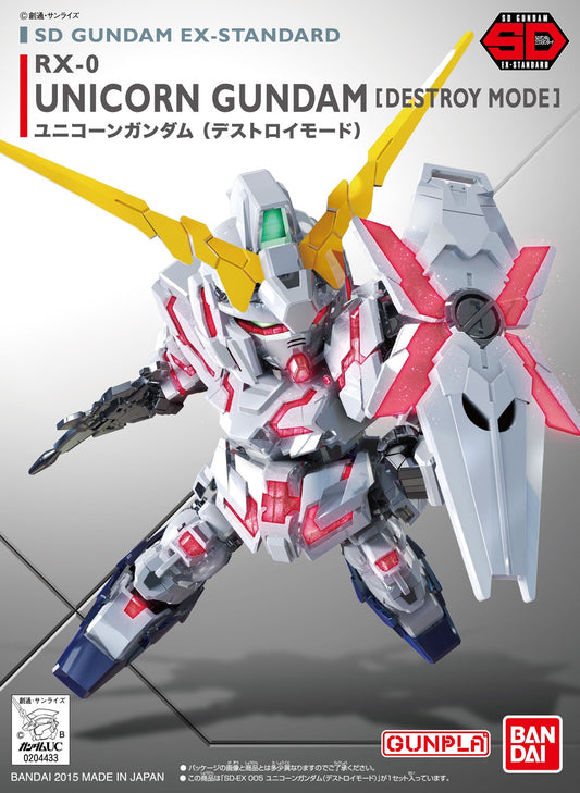 Mobile Suit Gundam Unicorn (Destroy Mode) SD EX-Standard Model Kit