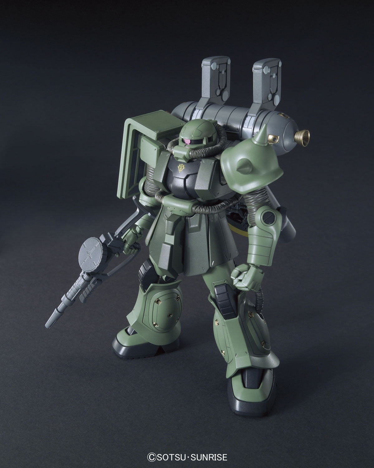 Mobile Suit Gundam Thunderbolt Zaku II and Big Gun Set (Anime Version) High Grade 1:144 Scale Model Kit