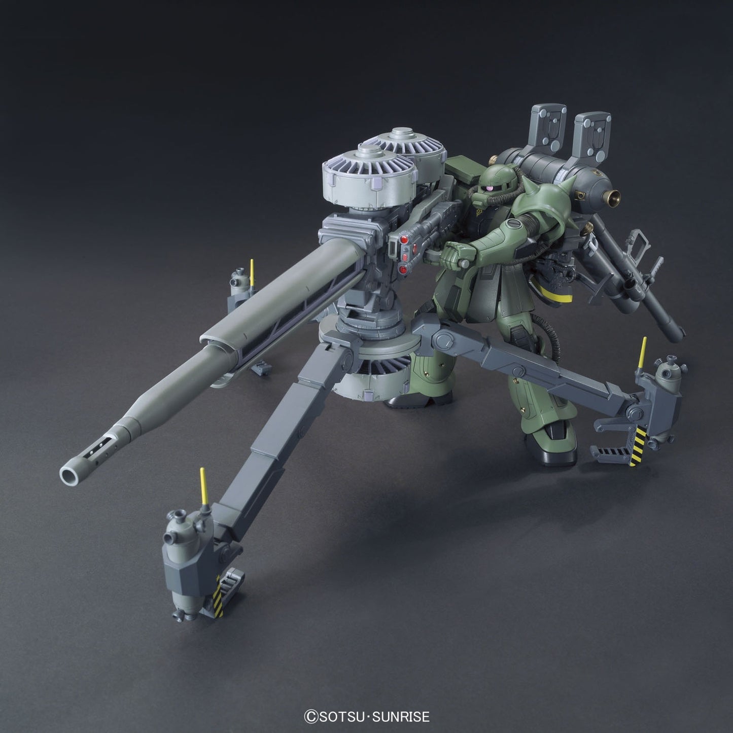 Mobile Suit Gundam Thunderbolt Zaku II and Big Gun Set (Anime Version) High Grade 1:144 Scale Model Kit