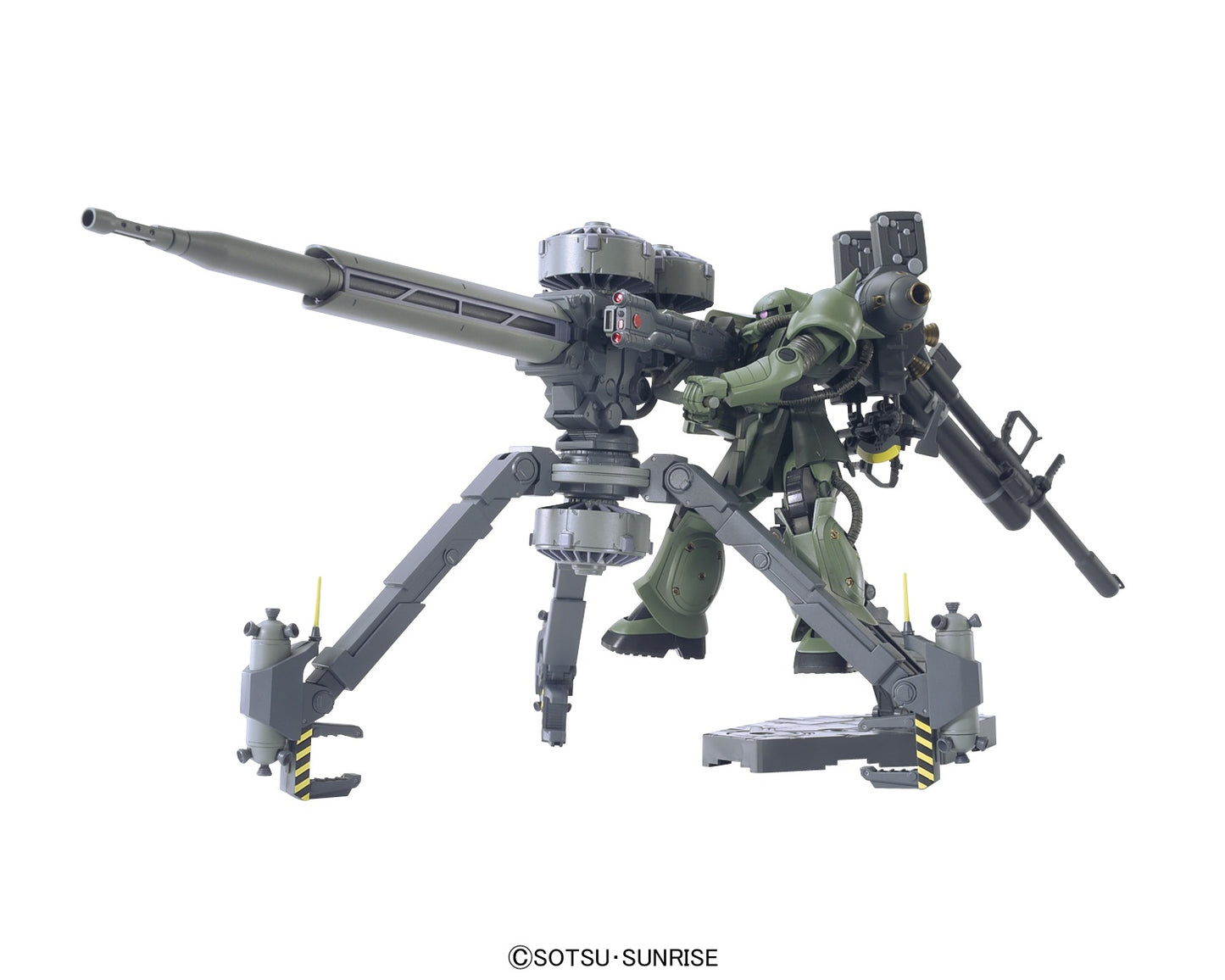Mobile Suit Gundam Thunderbolt Zaku II and Big Gun Set (Anime Version) High Grade 1:144 Scale Model Kit