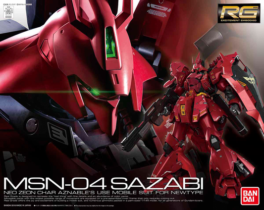 Mobile Suit Gundam: Char's Counterattack Sazabi Real Grade 1:144 Scale Model Kit