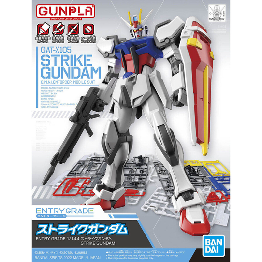 Mobile Suit Gundam Seed Strike Gundam Entry Grade 1:144 Scale Model Kit