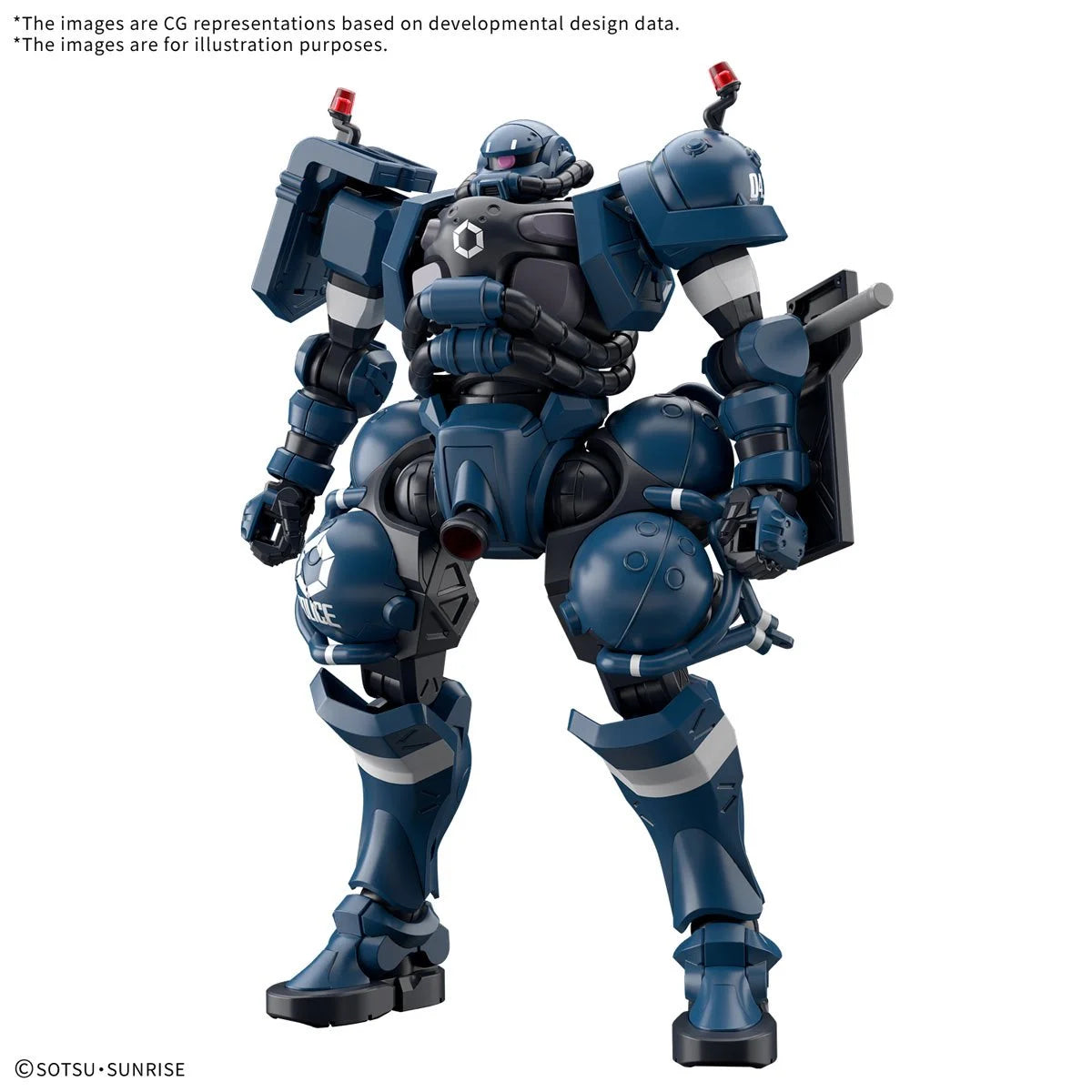 Mobile Suit Gundam GQuuuuuuX Police Zaku High Grade 1:144 Scale Model Kit