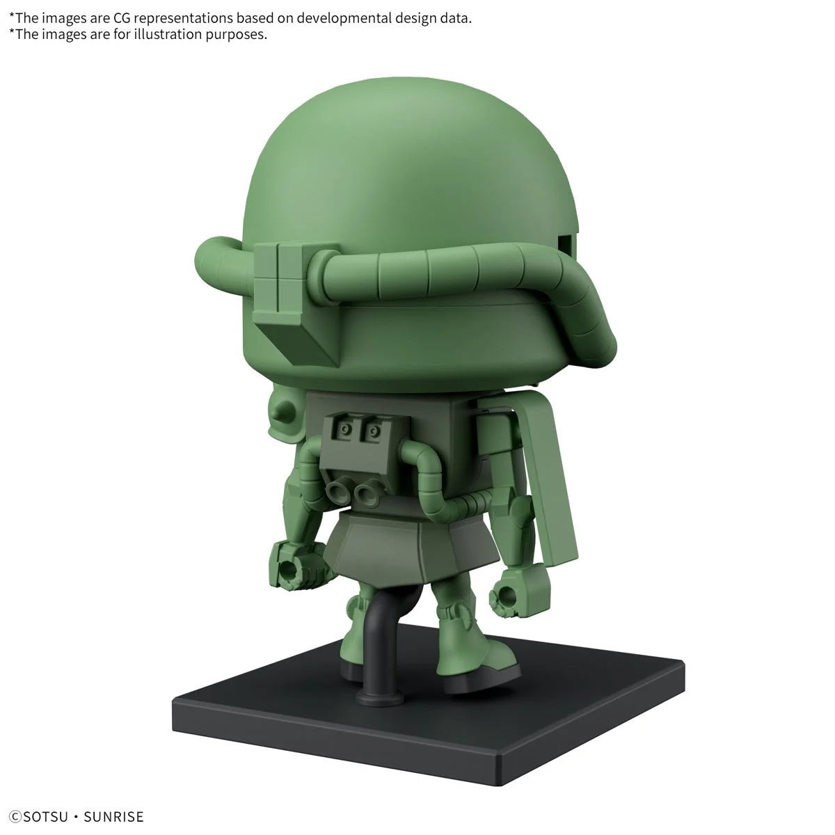 Mobile Suit Gundam Zakupla-kun DX Set with Runner Version Recreation Parts 1:1 Scale Model Kit