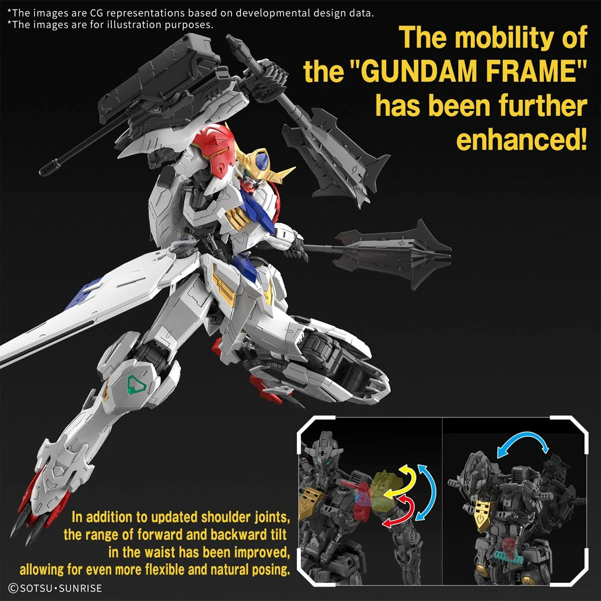 Mobile Suit Gundam: Iron-Blooded Orphans Gundam Barbatos Lupus Master Grade 1:100 Scale Model Kit