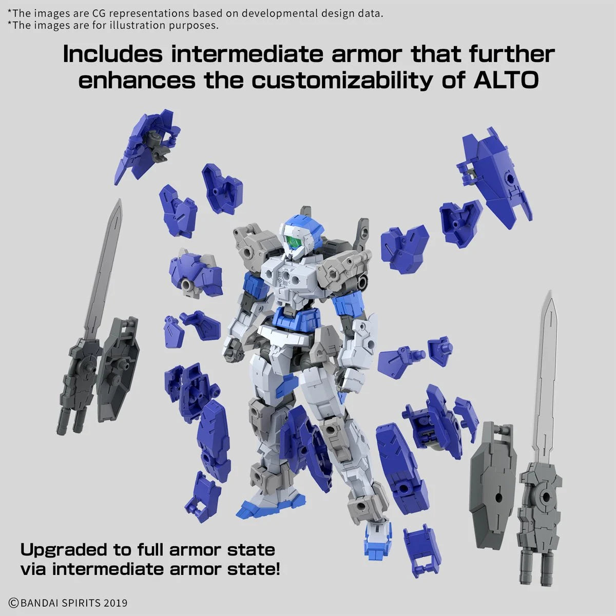 30 Minutes Missions eEXM-17FA Full Armor Alto 1:144 Scale Model Kit