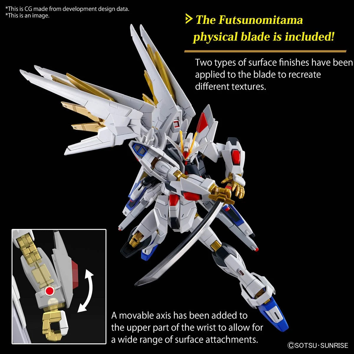 Mobile Suit Gundam Seed Freedom Mighty Strike Freedom Gundam High Grade 1:144 Scale Model Kit