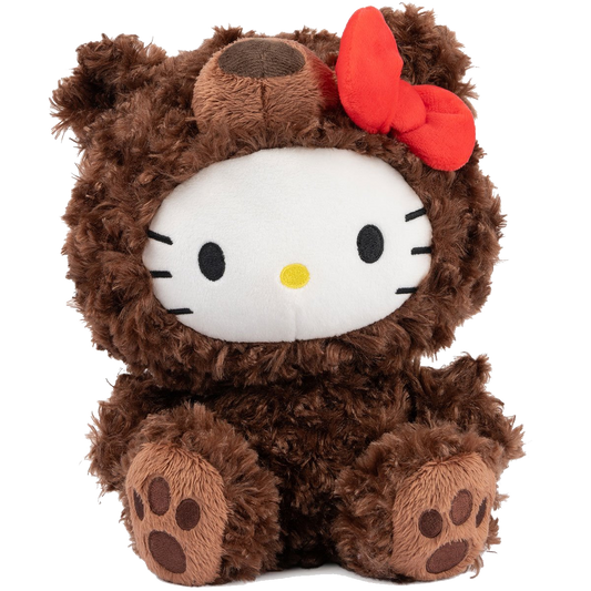 Sanrio Hello Kitty Philbin Brown Teddy Bear 10-Inch Premium Stuffed Animal Plus