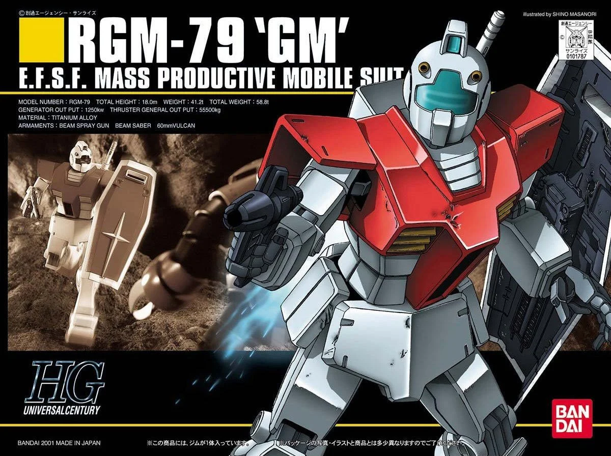 [PRE-ORDER] Mobile Suit Gundam RGM-79 GM High Grade 1:144 Scale Model Kit