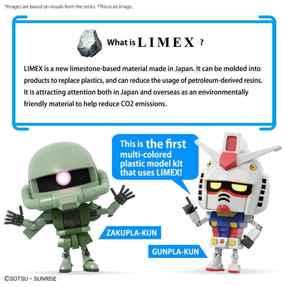 Mobile Suit Gundam Gunpla-kun DX Set with Runner Version Recreation Parts 1:1 Scale Model Kit
