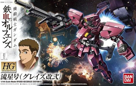 Mobile Suit Gundam: Iron-Blooded Orphans Ryusei-go Graze Custom II High Grade 1:144 Scale Model Kit