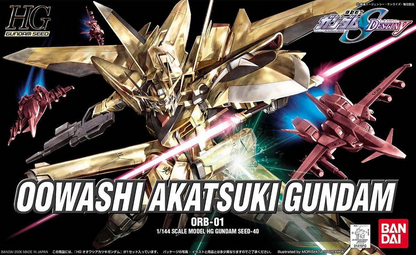 [DAMAGED BOX A2] Mobile Suit Gundam Seed Destiny Oowashi Akatsuki Gundam High Grade 1:144 Scale Model Kit