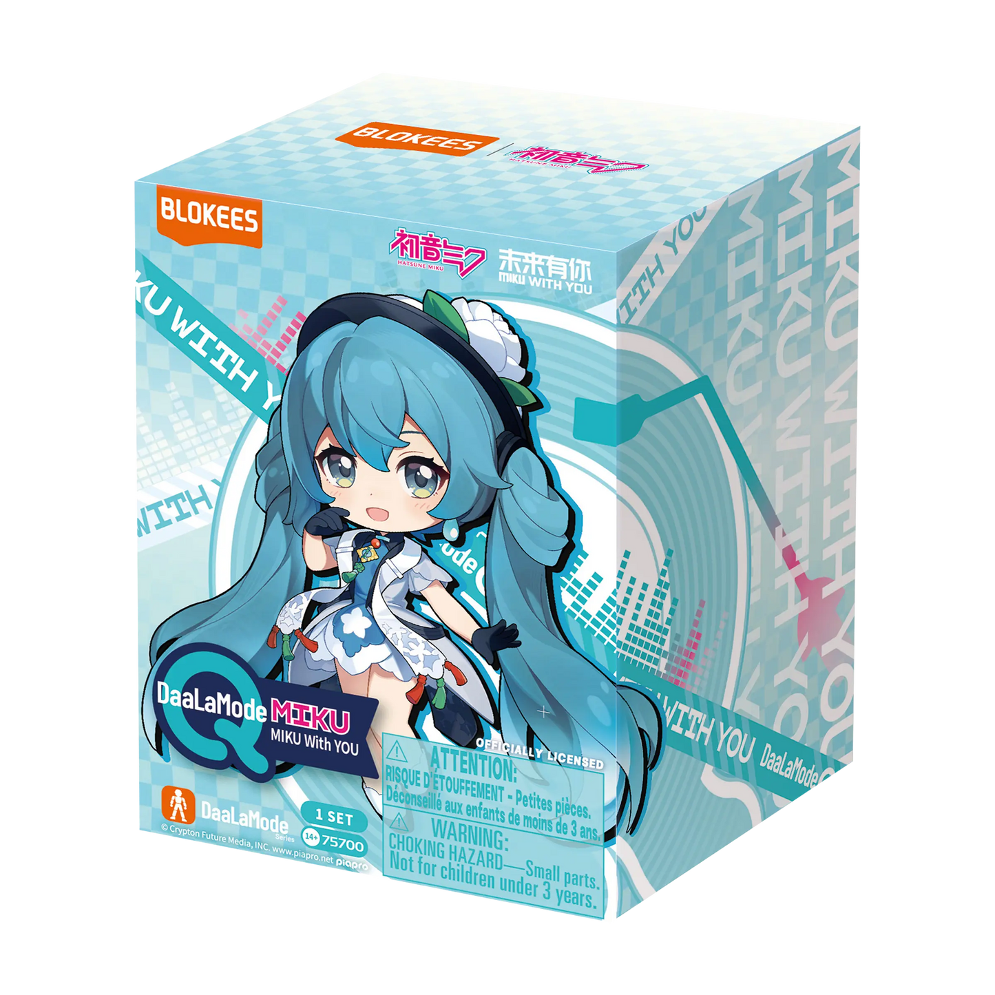 Blokees Hatsune Miku DaaLaMode Q Series - MIKU WITH YOU Model Kit [1 FIGURE]