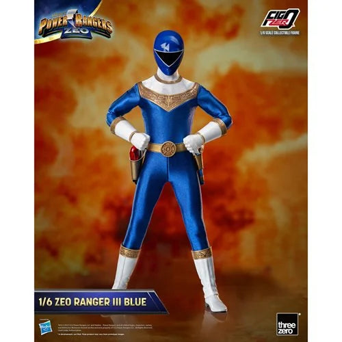 Power Rangers Zeo Blue Zeo Ranger III FigZero 1:6 Scale Action Figure