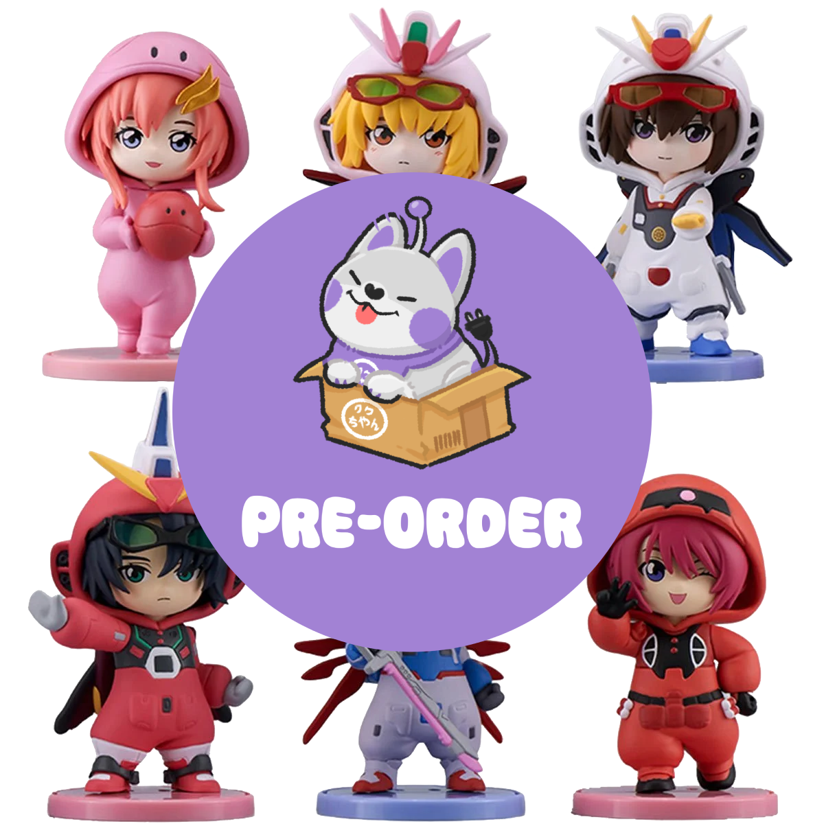 [PRE-ORDER] Gundam SEED Pajamars BNFigure Q Mini-Figure [Case of 6]