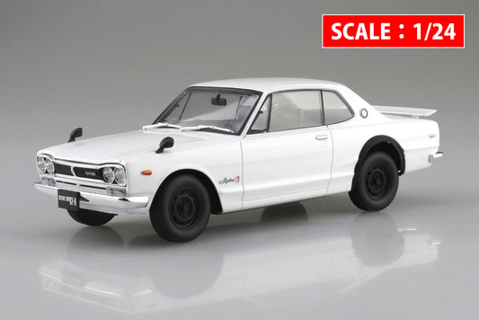 [SNAP CAR] KPGC10 Skyline HT 2000GT-R 1970 (White)