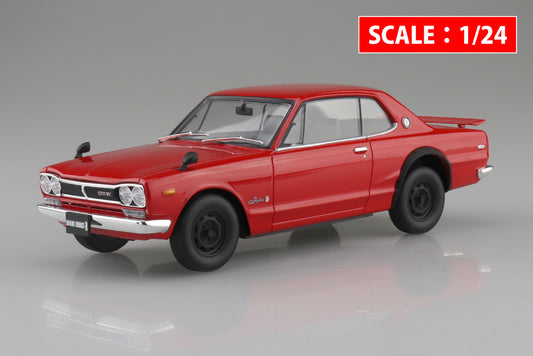 [SNAP CAR] KPGC10 Skyline HT 2000GT-R 1970 (Red)