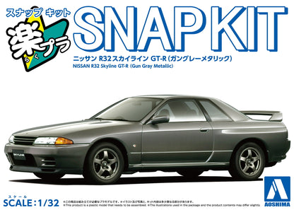 [SNAP KIT] Nissan R32 Skyline GT-R (Gun Gray Metallic)