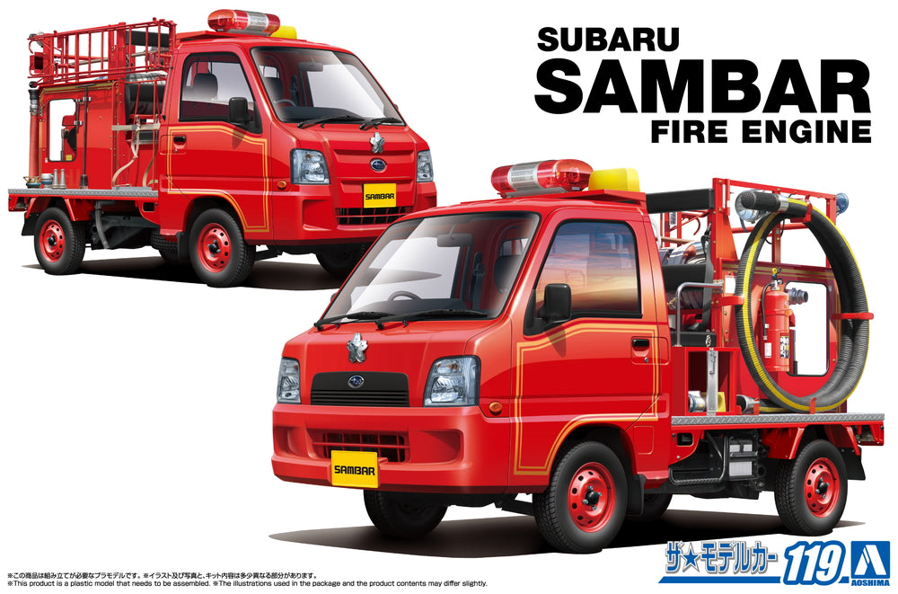1/24 SUBARU TT2 SAMBAR THE FIRE ENGINE '11 Model Kit