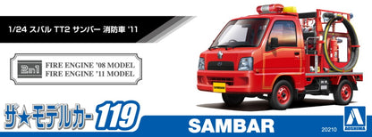 1/24 SUBARU TT2 SAMBAR THE FIRE ENGINE '11 Model Kit