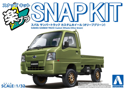 [SNAP KIT] Subaru Sambar Truck Custom Wheels (Olive Green)