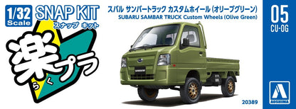 [SNAP KIT] Subaru Sambar Truck Custom Wheels (Olive Green)