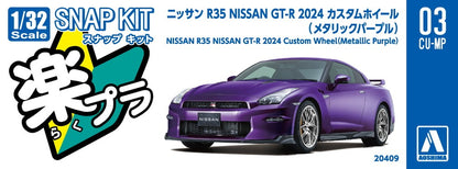 [SNAP KIT] NISSAN R35 GT-R 2024 Custom Wheel (Metallic Purple)
