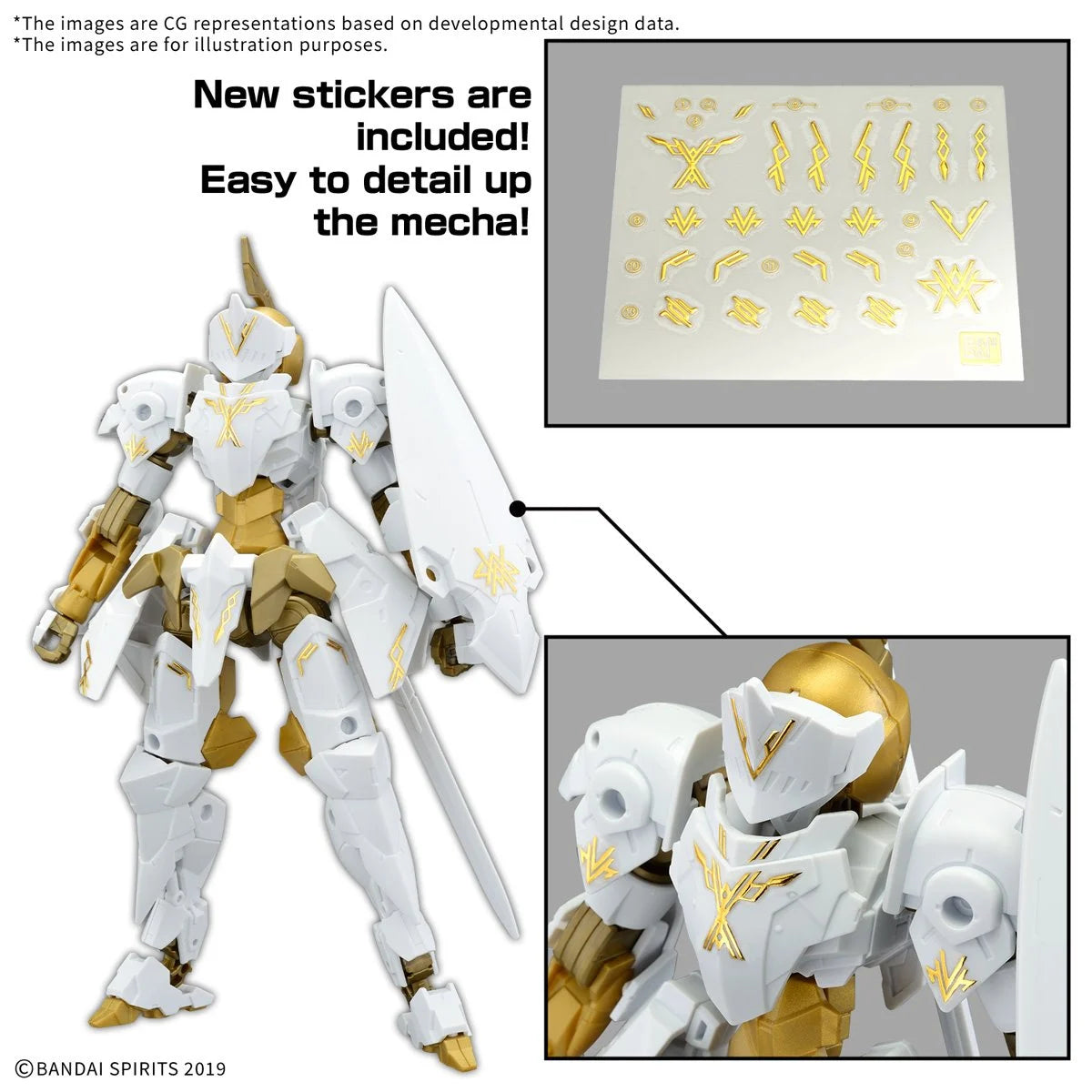 30 Minute Missions EXM-A9rk Spinatio Royal Knight Type 1:144 Scale Model Kit