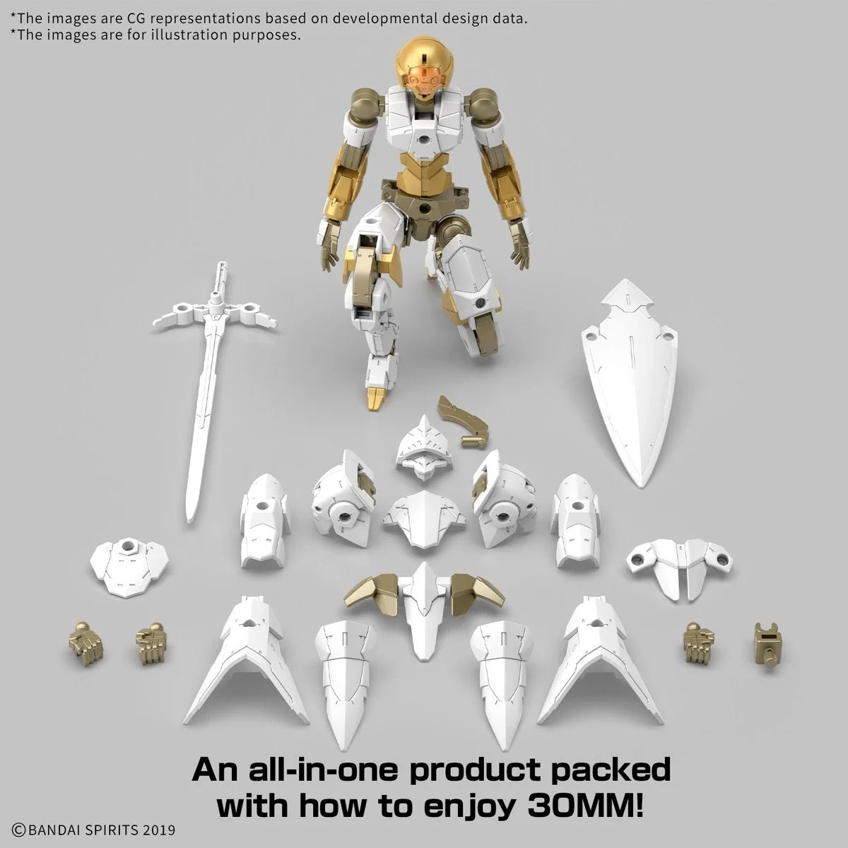 30 Minute Missions EXM-A9rk Spinatio Royal Knight Type 1:144 Scale Model Kit