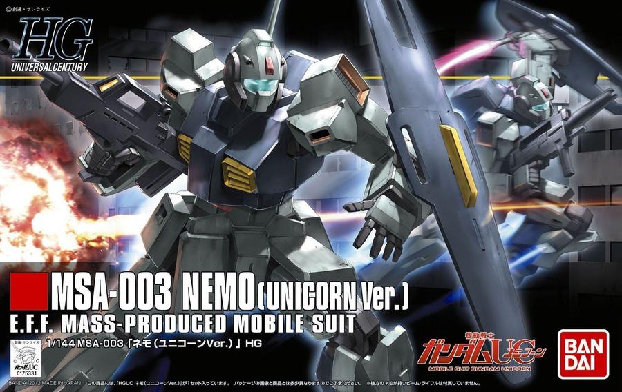 Mobile Suit Gundam Unicorn Nemo High Grade 1:144 Scale Model Kit