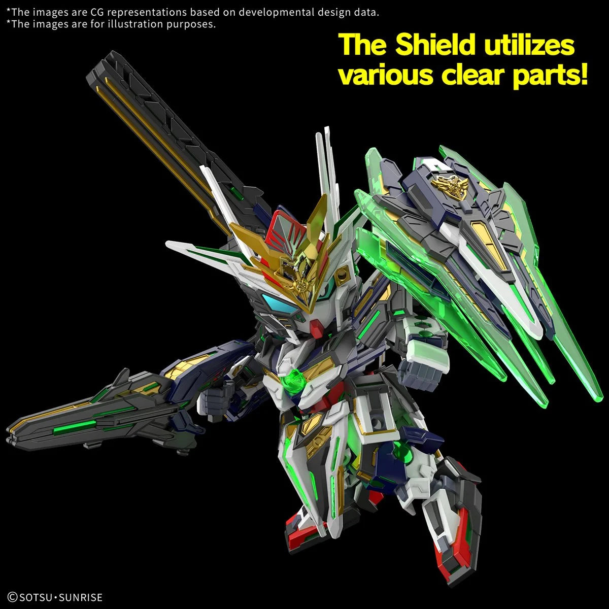 SD Gundam World Heroes Captain Qan[T] GF Model Kit