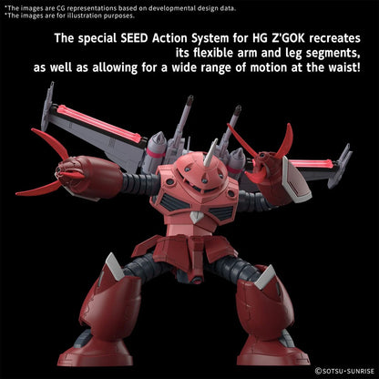 Mobile Suit Gundam Seed Freedom Z'Gok High Grade 1:144 Scale Model Kit