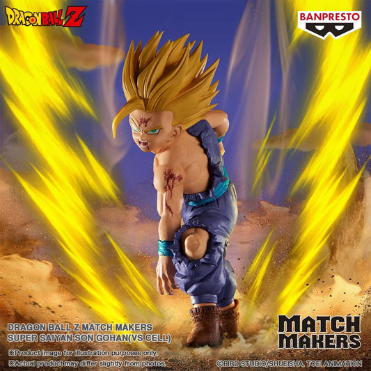 Dragon Ball Z MATCH MAKERS Super Saiyan Son Gohan Figure [VS Cell]