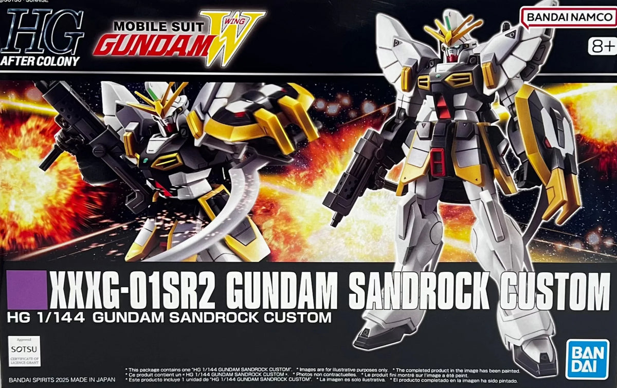 Mobile Suit Gundam Wing Sandrock Custom High Grade 1:144 Scale Model Kit