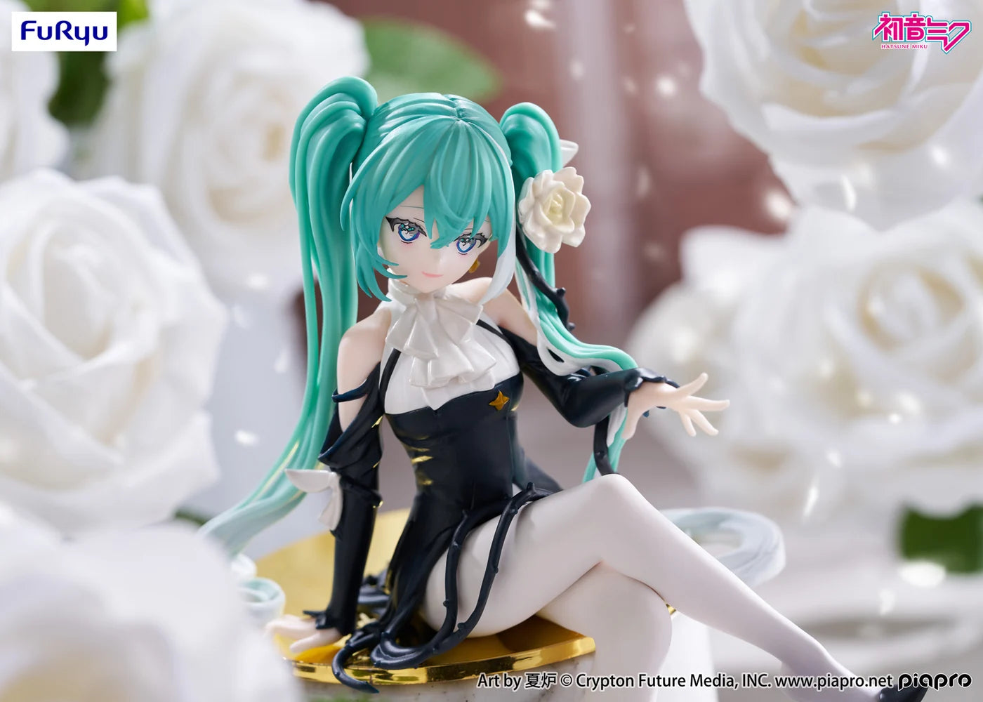 Vocaloid Hatsune Miku (Flower Fairy White Rose Ver.) Noodle Stopper Figure
